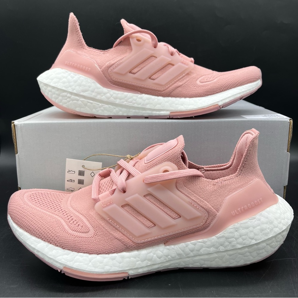 Adidas UltraBoost 22 Wonder Mauve Pink Womens Athletic Running Shoes Multi Size